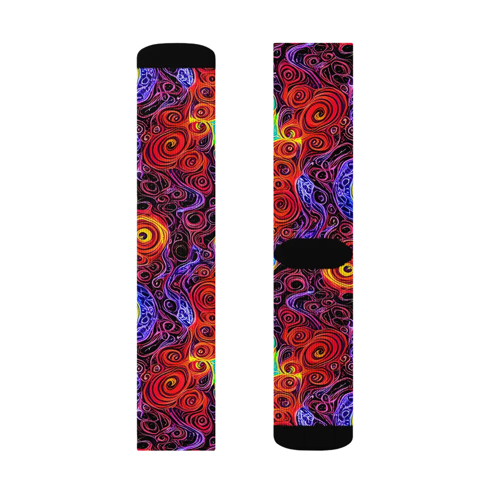 The Color Maelstrom on Socks — Left Sock