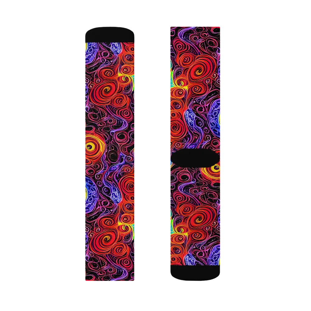 The Color Maelstrom on Socks — Right Sock