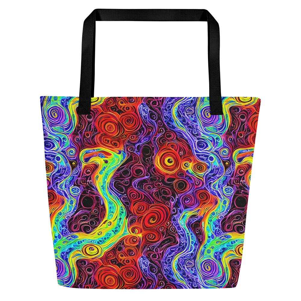 The Color Maelstrom on Large Tote Bag W/ Pocket — Front