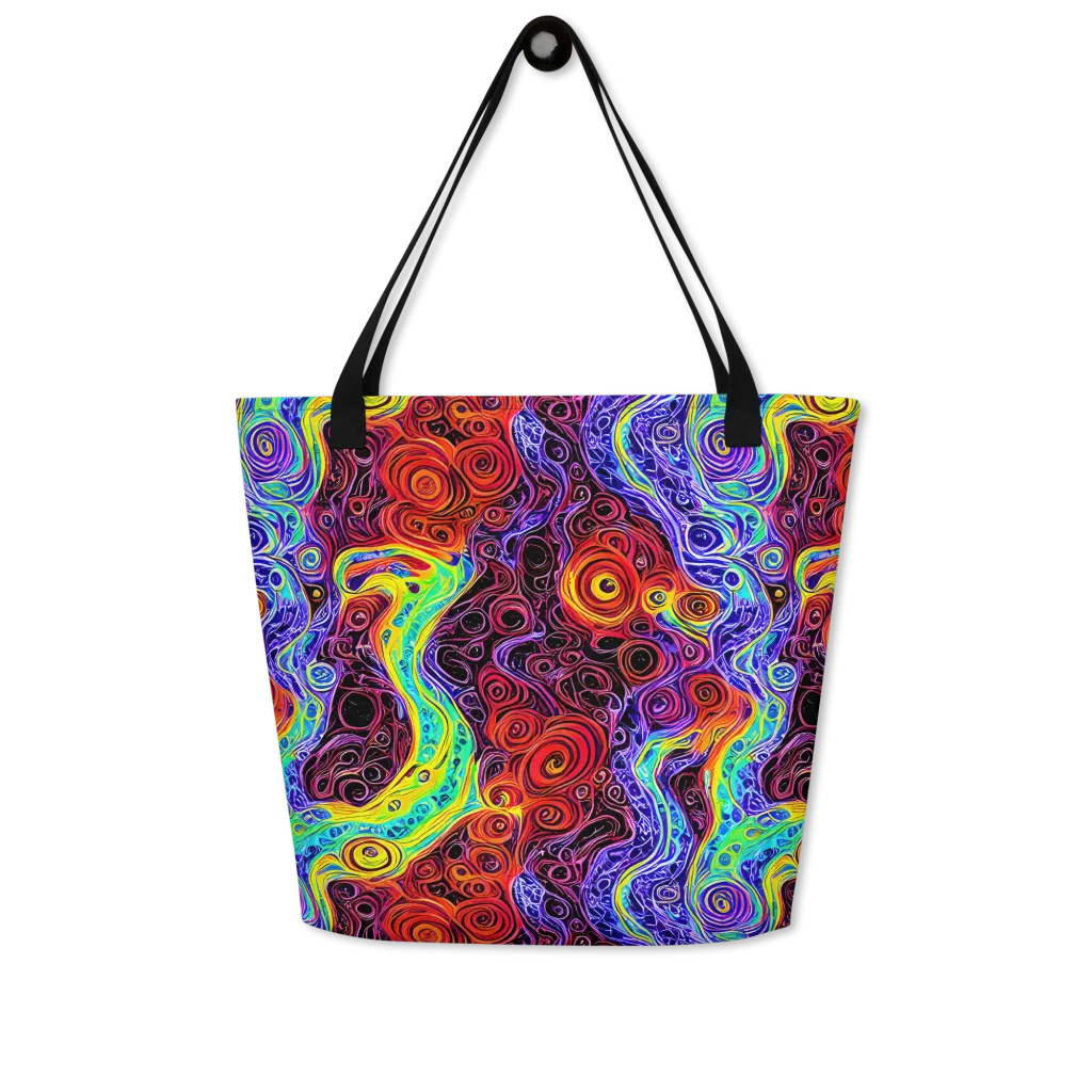 The Color Maelstrom on Large Tote Bag W/ Pocket — Front