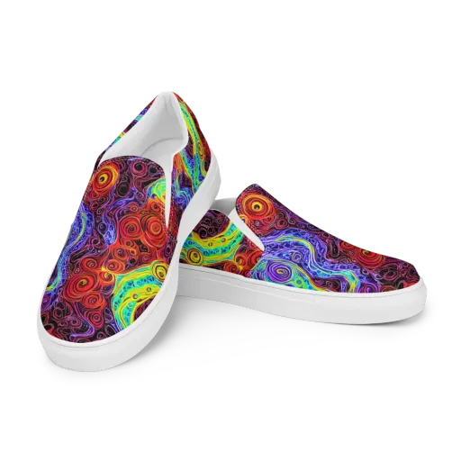 The Color Maelstrom on a Women's Slip-On Canvas Shoes