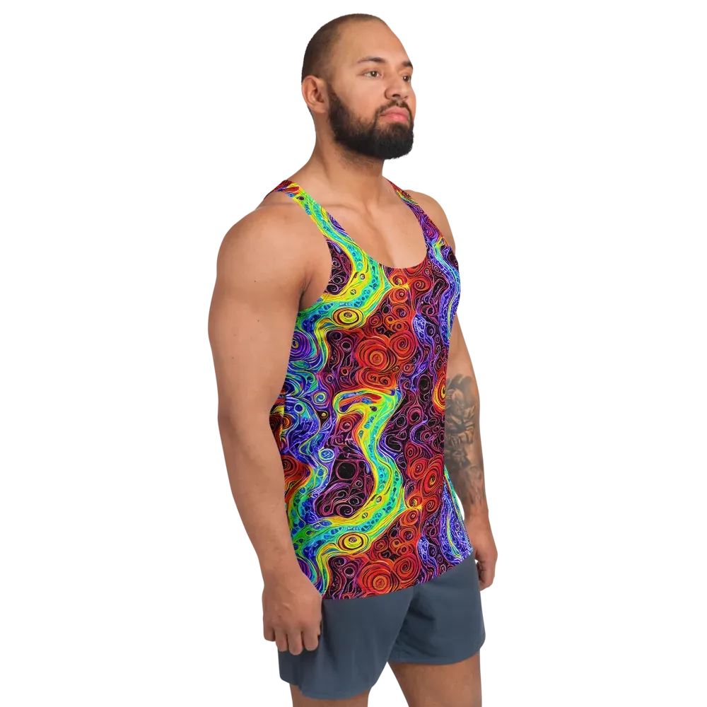The Color Maelstrom on Men's Tank Top — Right Front