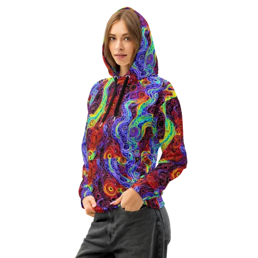 The Color Maelstrom on a Cotton Hoodie
