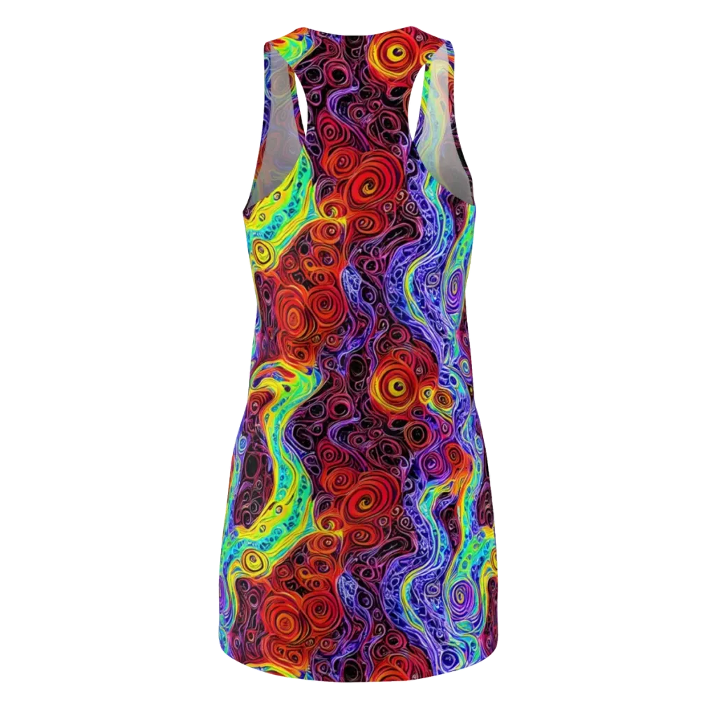 The Color Maelstrom on Racerback Dress — Back
