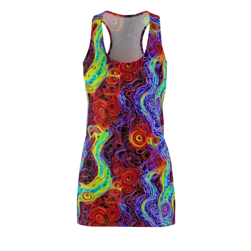The Color Maelstrom on a Racerback Dress
