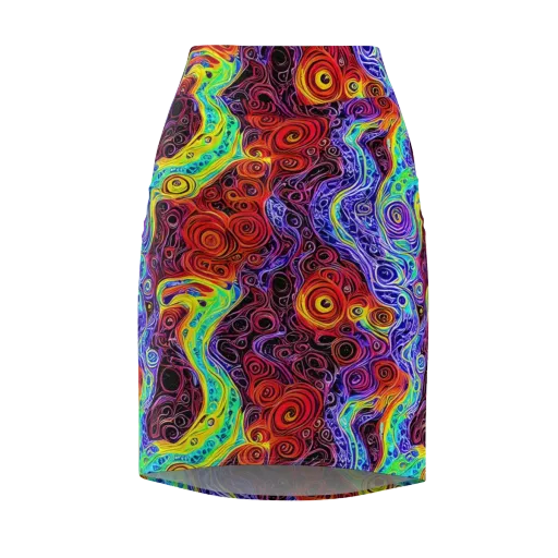 The Color Maelstrom on a Pencil Skirt