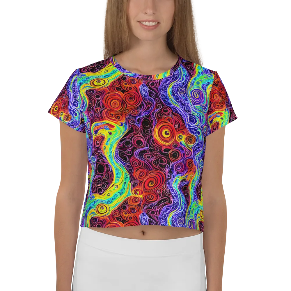 The Color Maelstrom on Crop Tee — Front