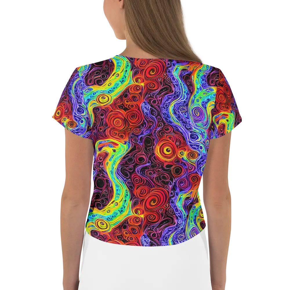 The Color Maelstrom on Crop Tee — Back