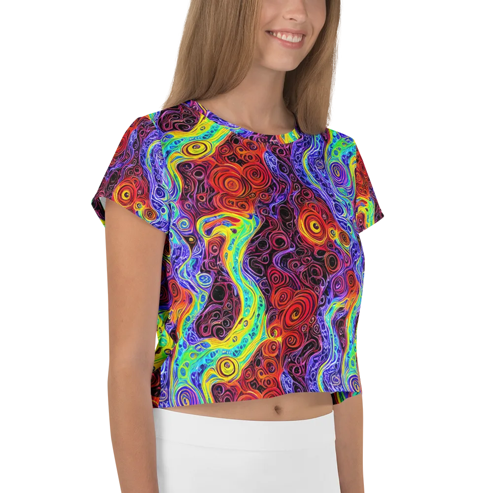 The Color Maelstrom on Crop Tee — Right