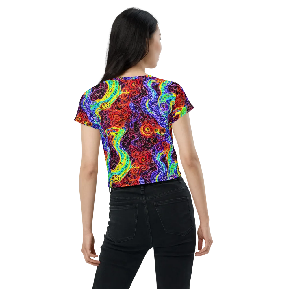 The Color Maelstrom on Crop Tee — Back
