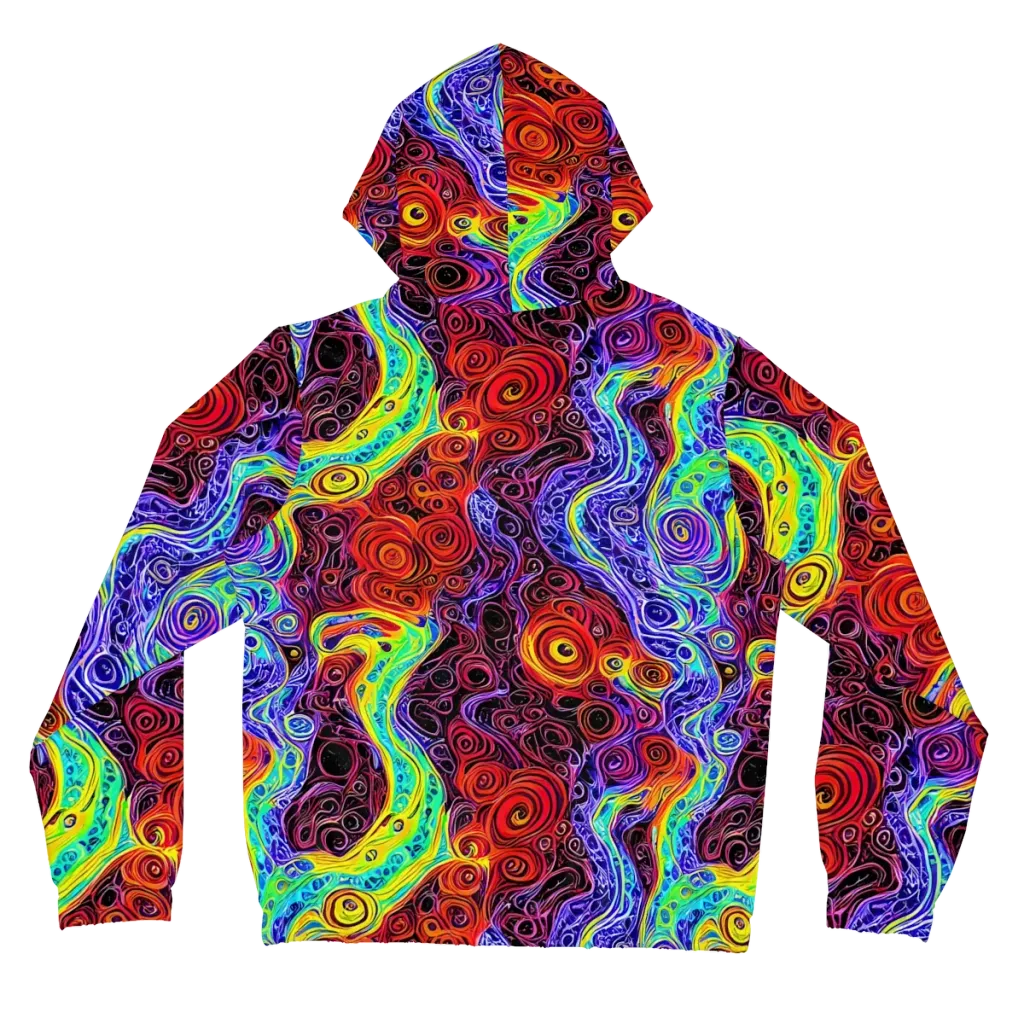The Color Maelstrom on Women's Full-Zip Hoodie — Back