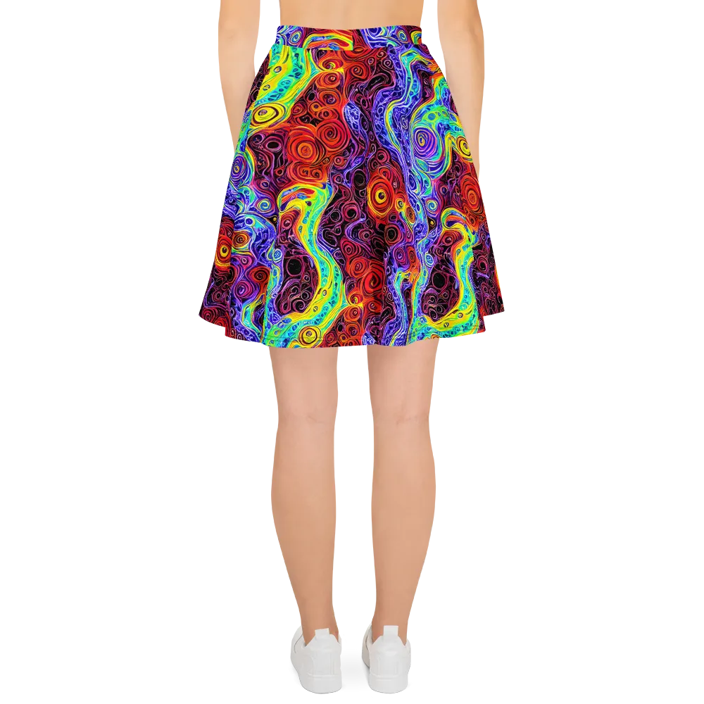 The Color Maelstrom on Skater Skirt — Back