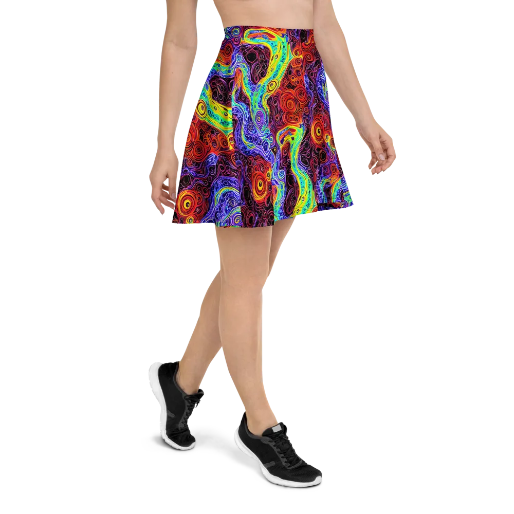 The Color Maelstrom on Skater Skirt — Right