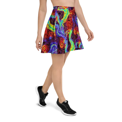 The Color Maelstrom on a Skater Skirt