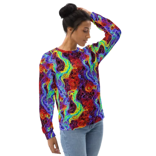 The Color Maelstrom on a Sweatshirt