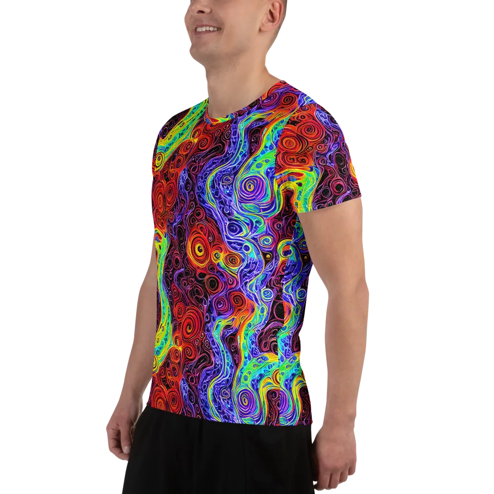 The Color Maelstrom on Men's Athletic T-Shirt — Left