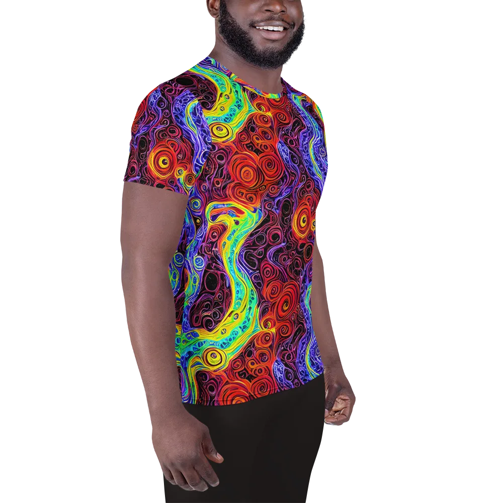 The Color Maelstrom on Men's Athletic T-Shirt — Right