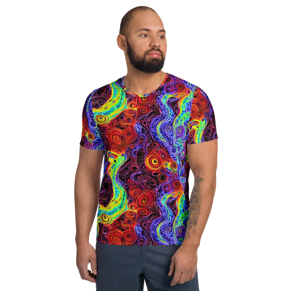 The Color Maelstrom on Men's Athletic T-Shirt — Front