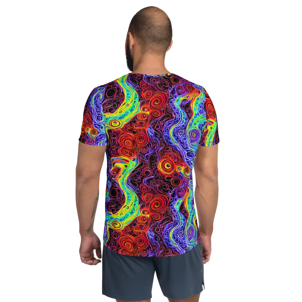 The Color Maelstrom on Men's Athletic T-Shirt — Back