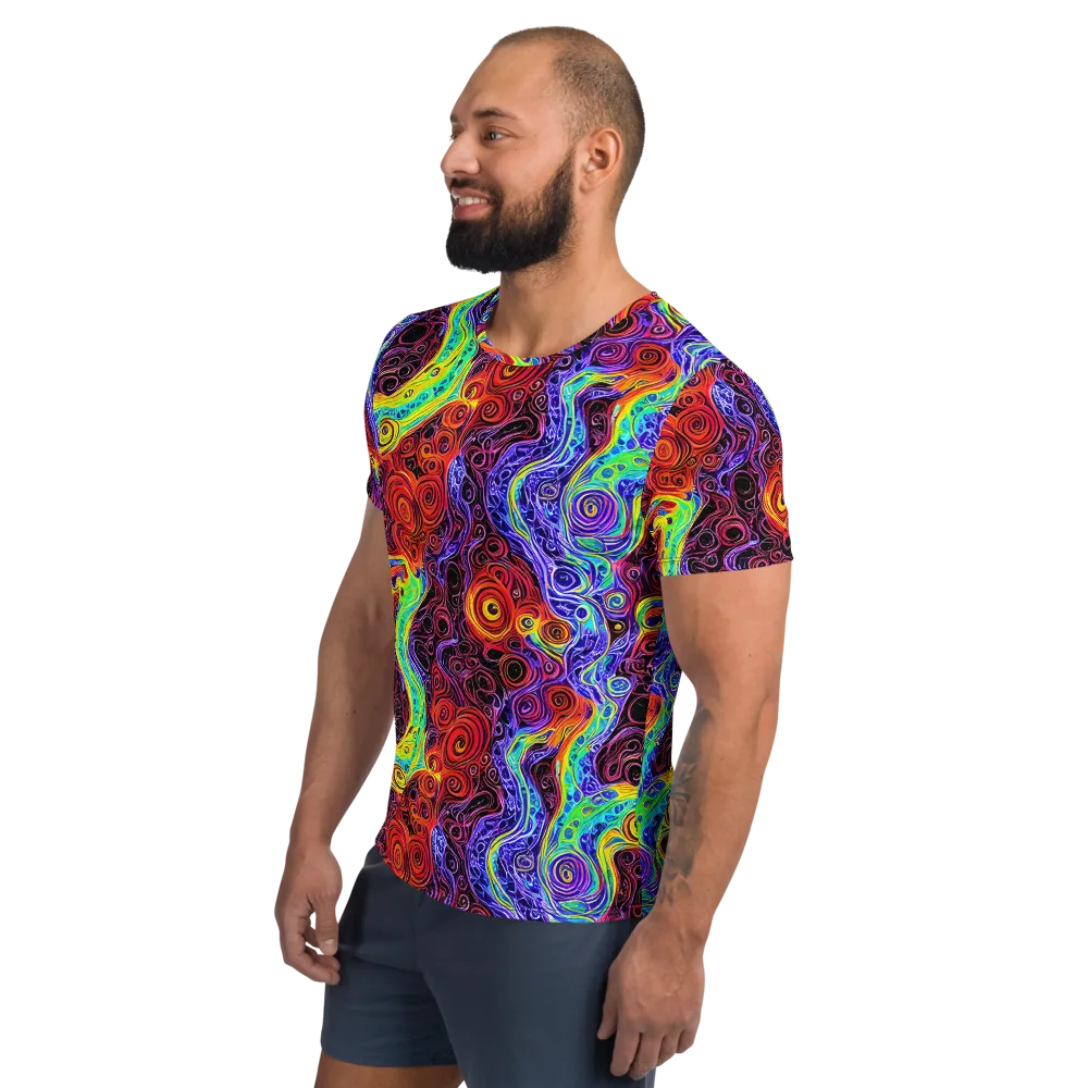The Color Maelstrom on Men's Athletic T-Shirt — Left