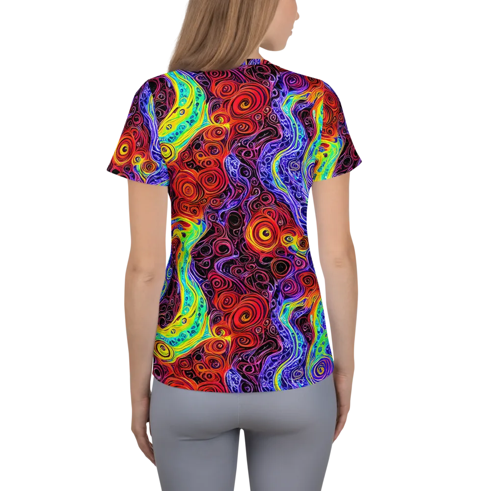 The Color Maelstrom on Women's Athletic T-Shirt — Back