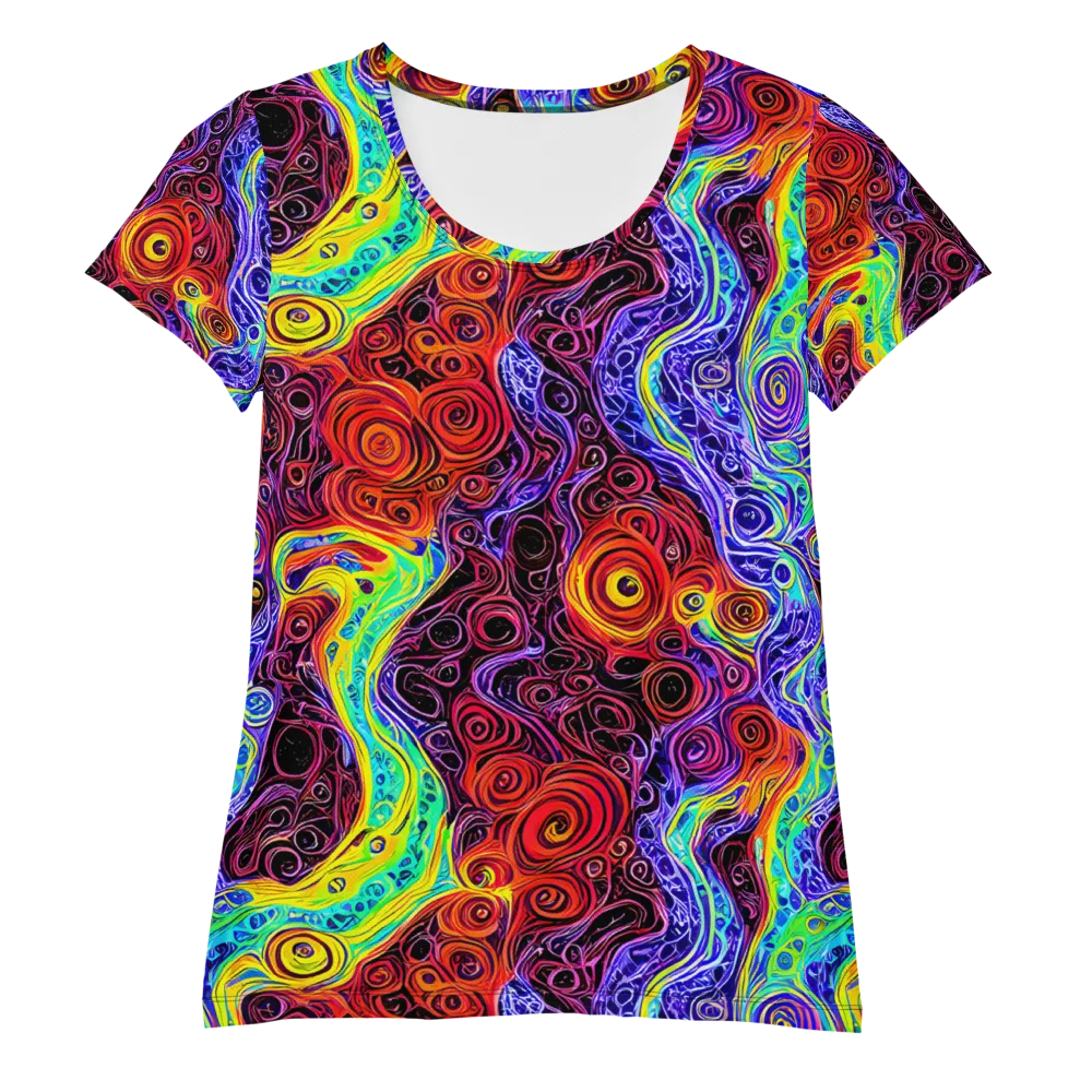 The Color Maelstrom on Women's Athletic T-Shirt — Front