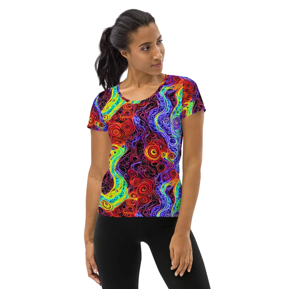 The Color Maelstrom on Women's Athletic T-Shirt — Front