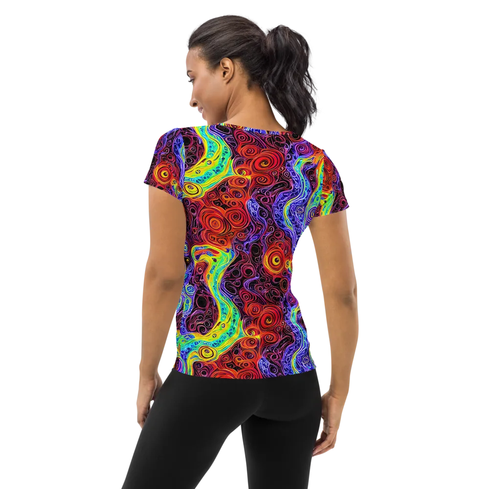 The Color Maelstrom on Women's Athletic T-Shirt — Back