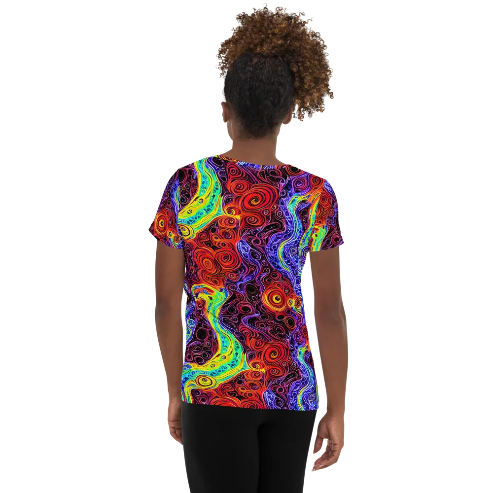 The Color Maelstrom on Women's Athletic T-Shirt — Back