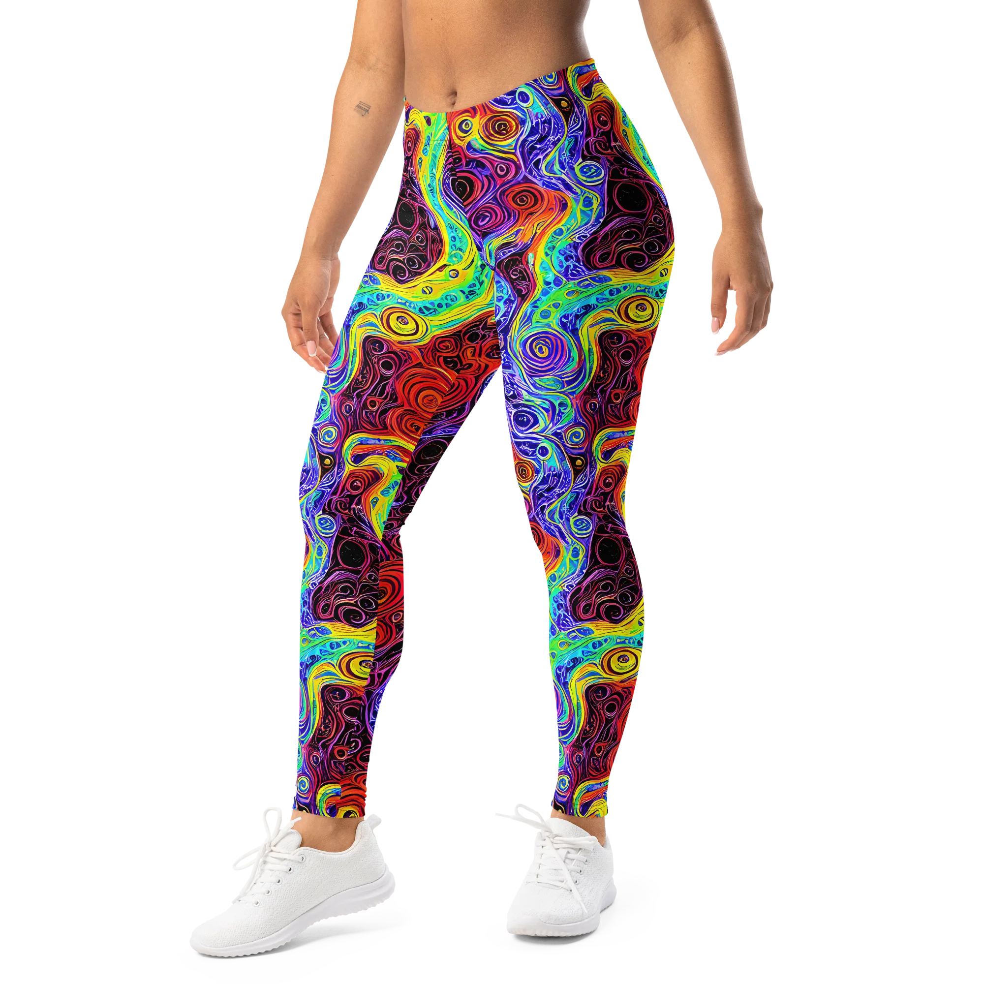 The Color Maelstrom on Leggings — Left Front