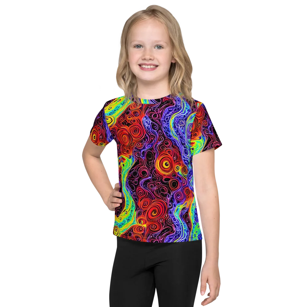 The Color Maelstrom on Kids Crew Neck T-Shirt — Front