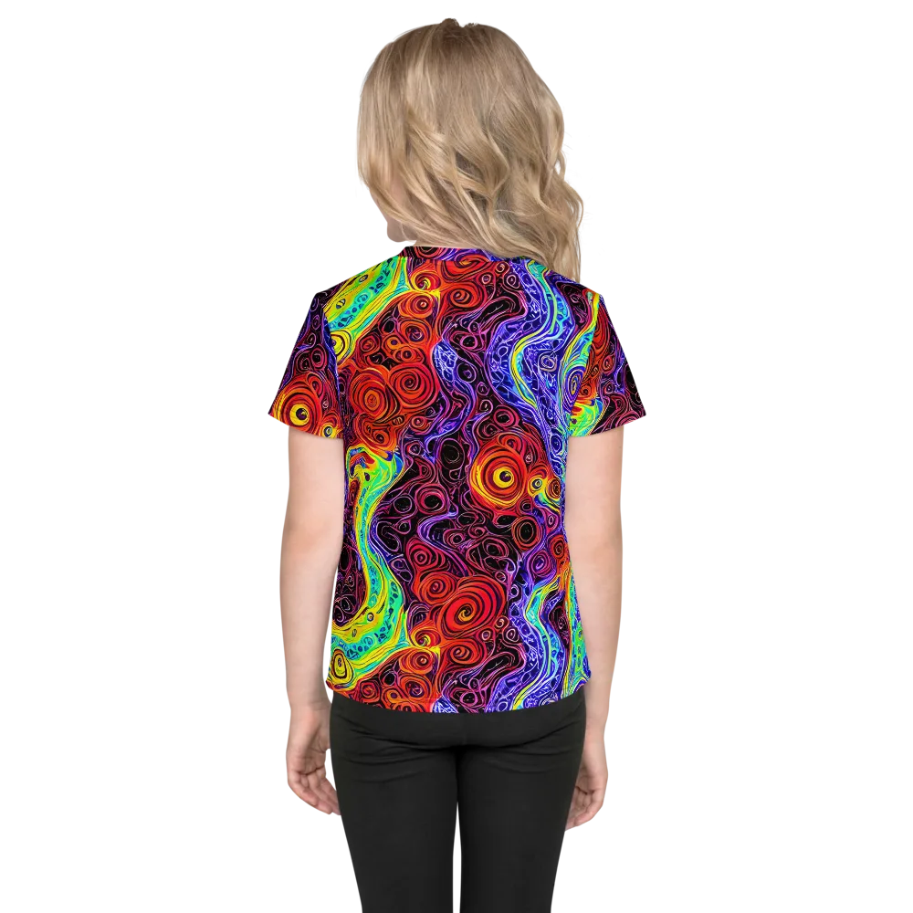 The Color Maelstrom on Kids Crew Neck T-Shirt — Back