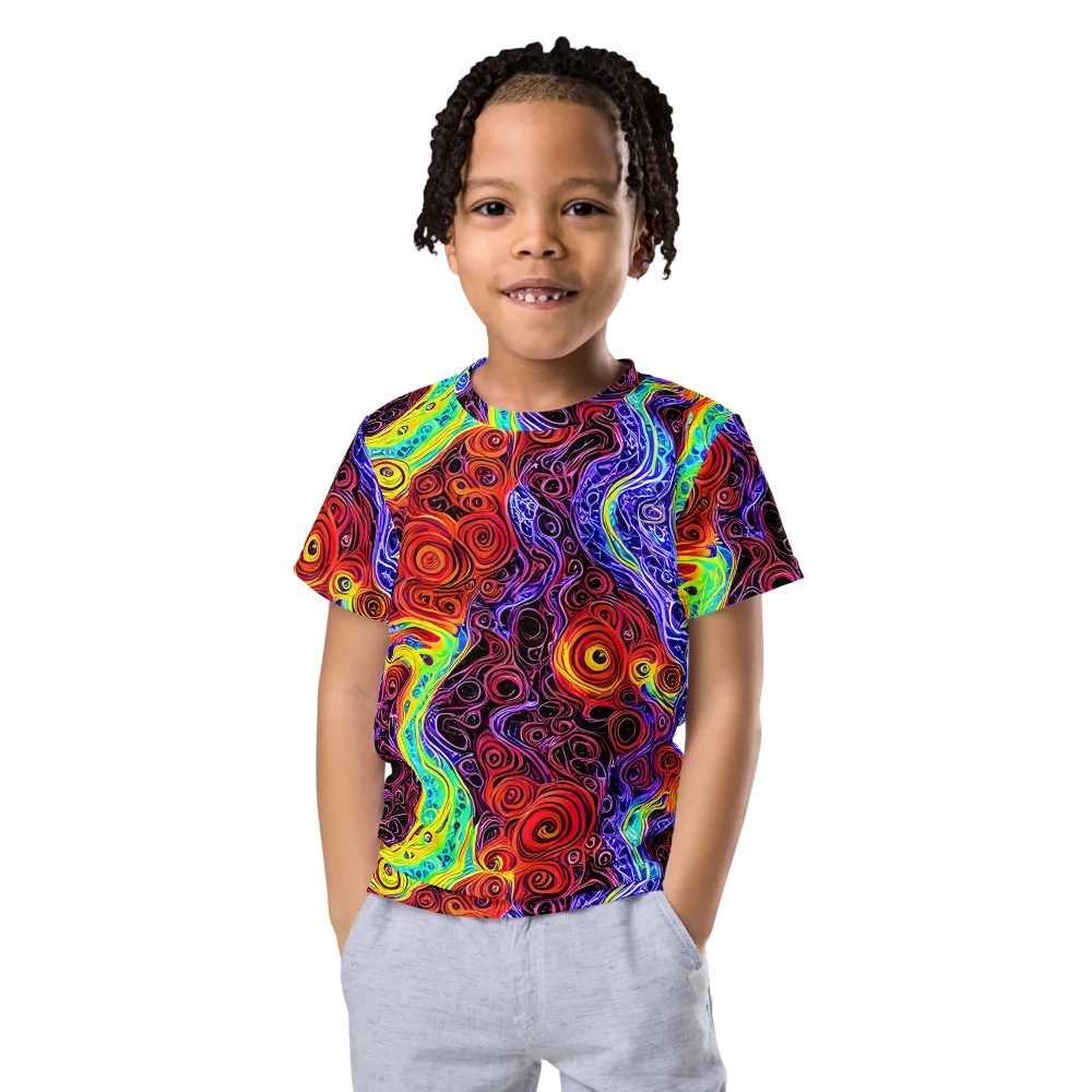 The Color Maelstrom on Kids Crew Neck T-Shirt — Front
