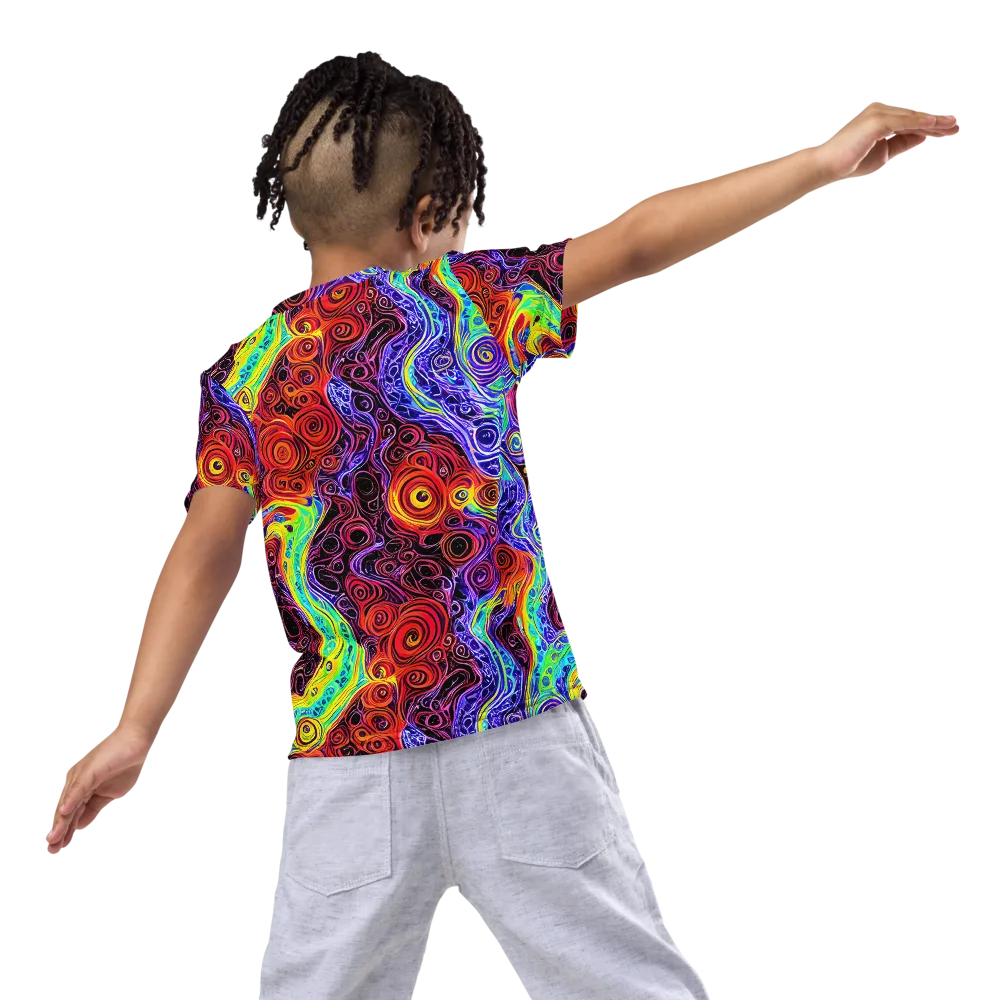 The Color Maelstrom on Kids Crew Neck T-Shirt — Back
