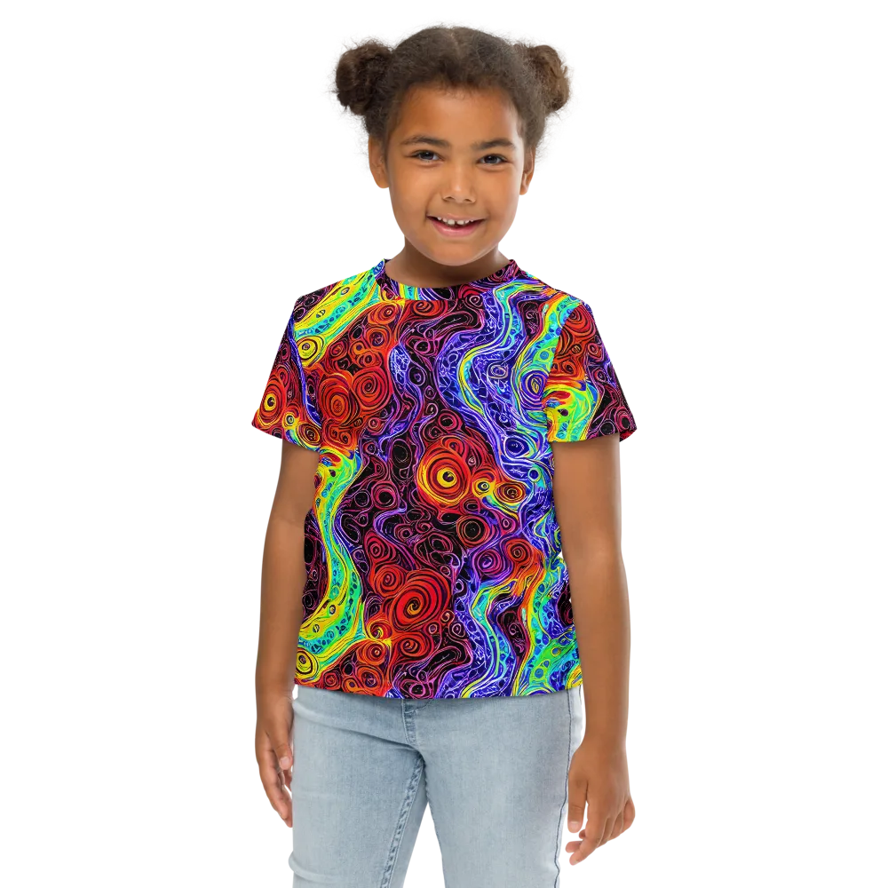 The Color Maelstrom on Kids Crew Neck T-Shirt — Front