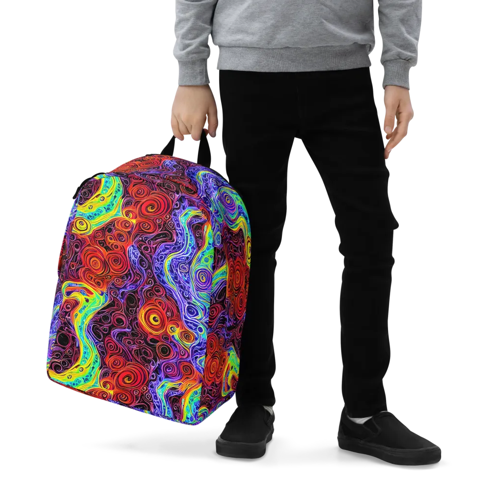 The Color Maelstrom on Minimalist Backpack — Zoomed-in
