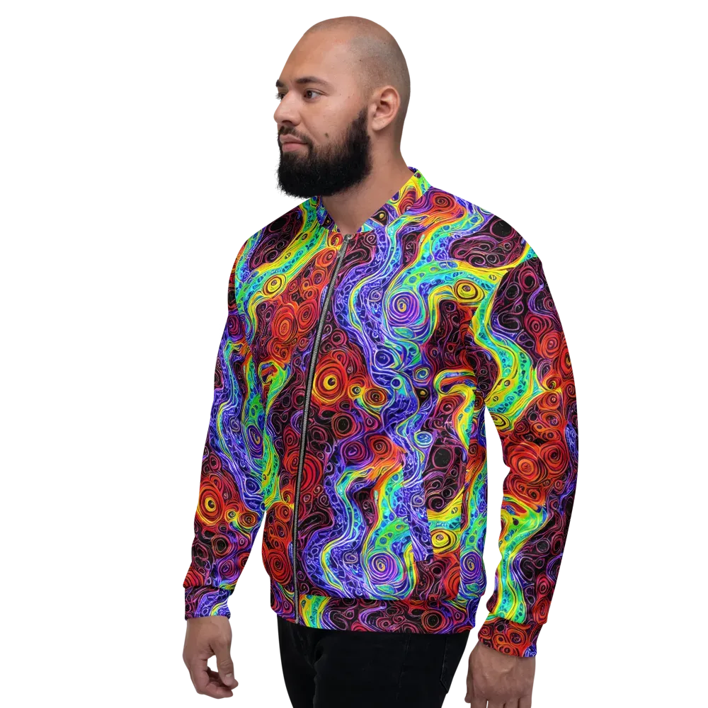 The Color Maelstrom on Bomber Jacket — Left