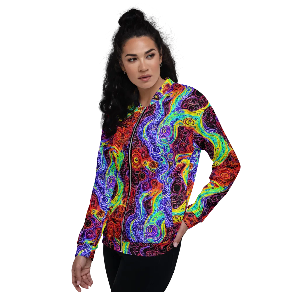The Color Maelstrom on Bomber Jacket — Left