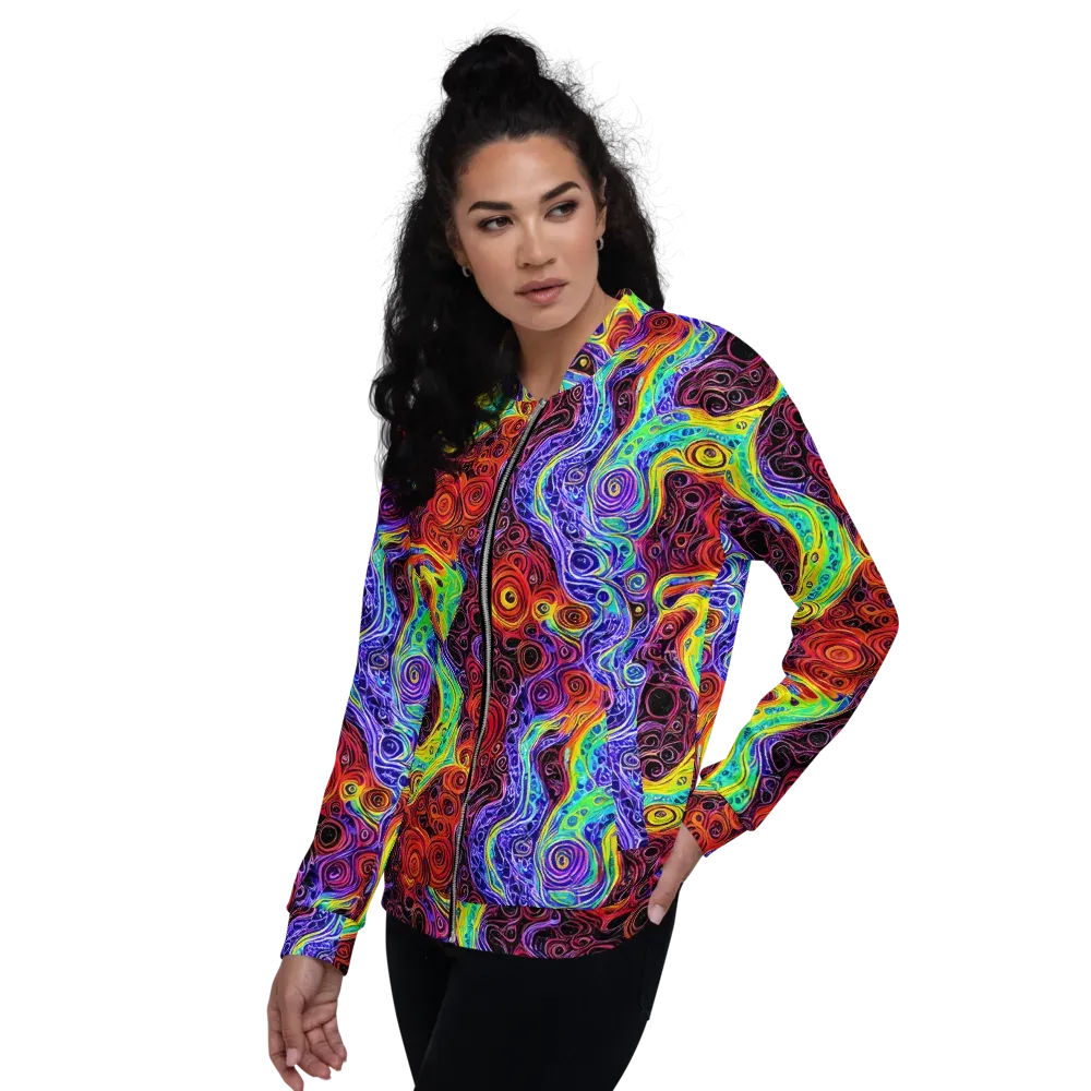 The Color Maelstrom on Bomber Jacket — Left