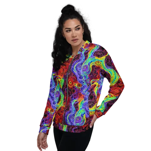 The Color Maelstrom on a Bomber Jacket