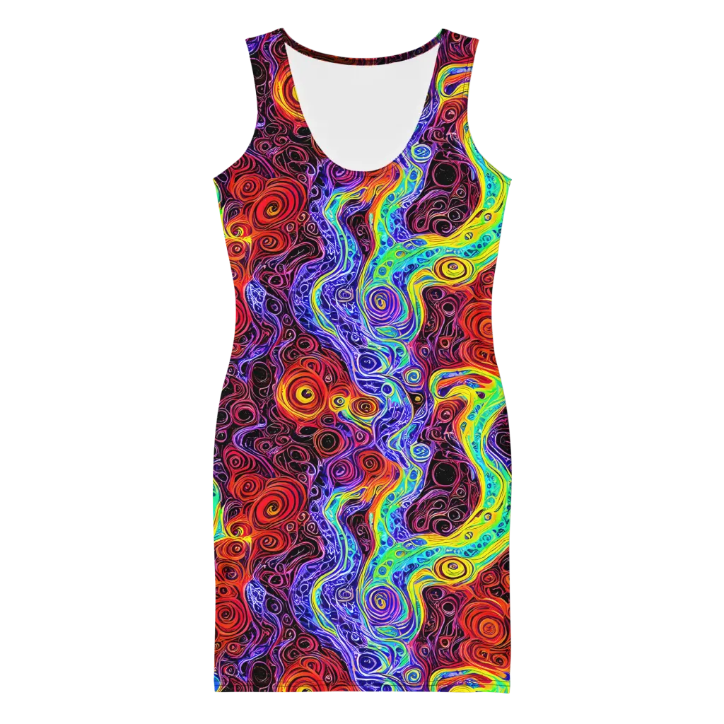 The Color Maelstrom on Bodycon Dress — Front