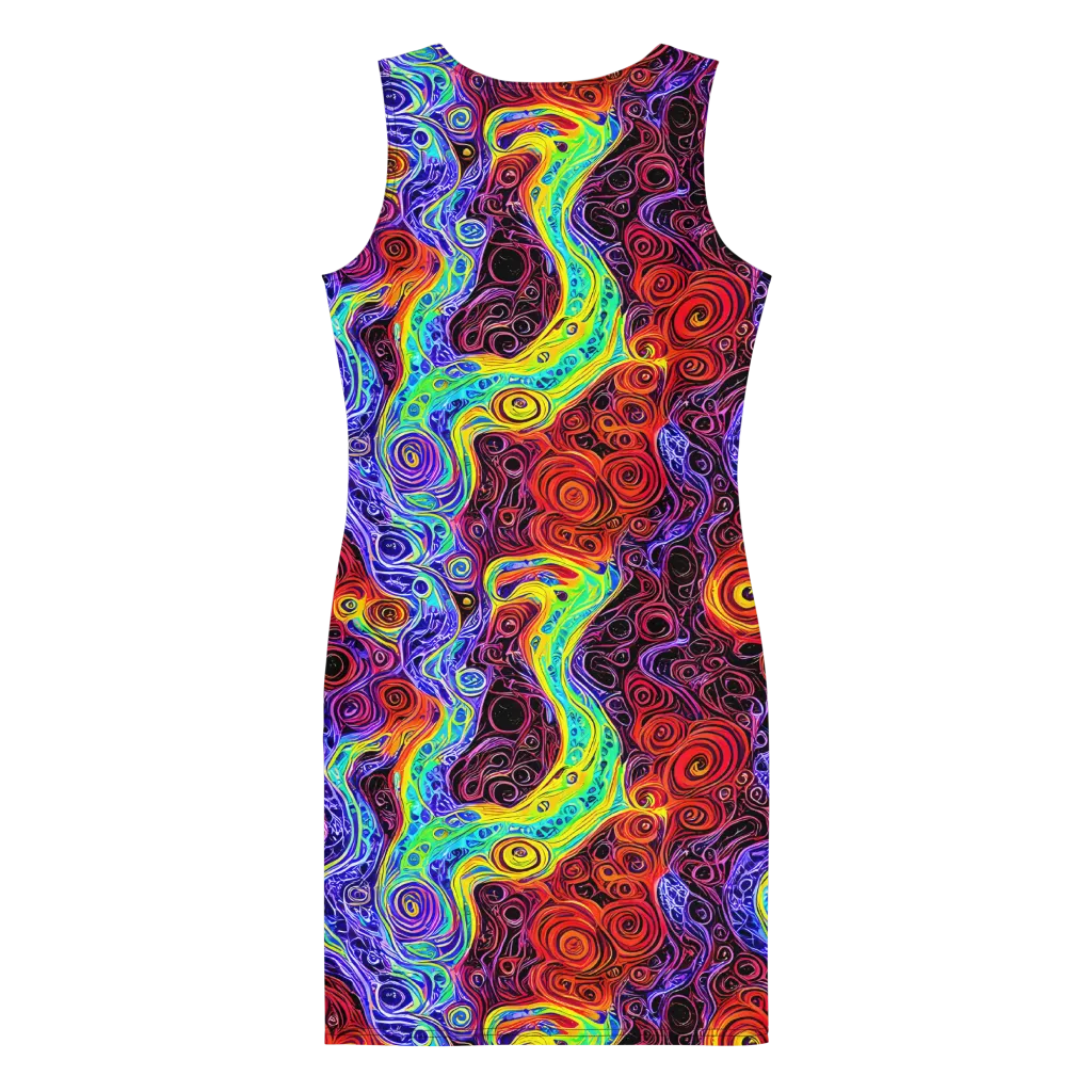 The Color Maelstrom on Bodycon Dress — Back