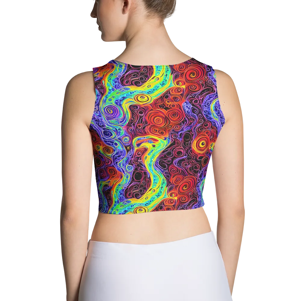 The Color Maelstrom on Crop Top — Back