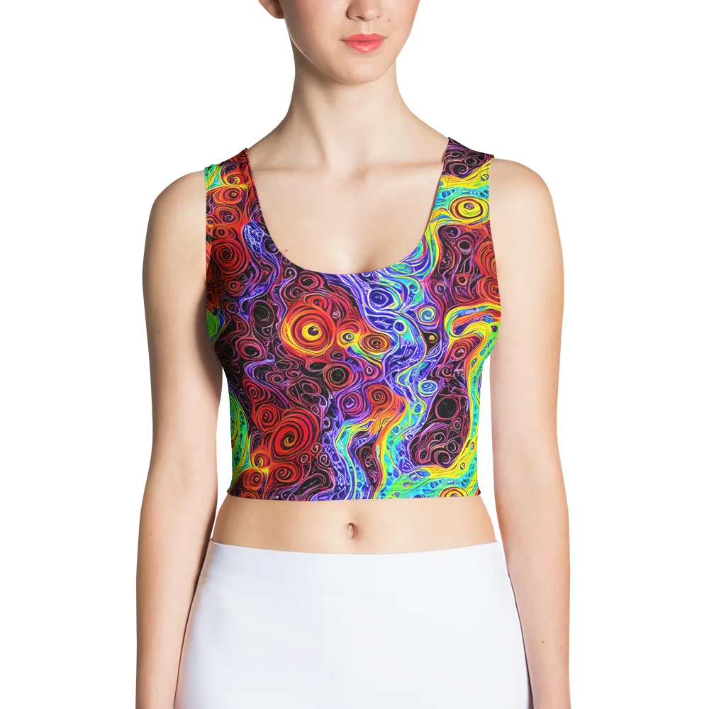 The Color Maelstrom on Crop Top — Front