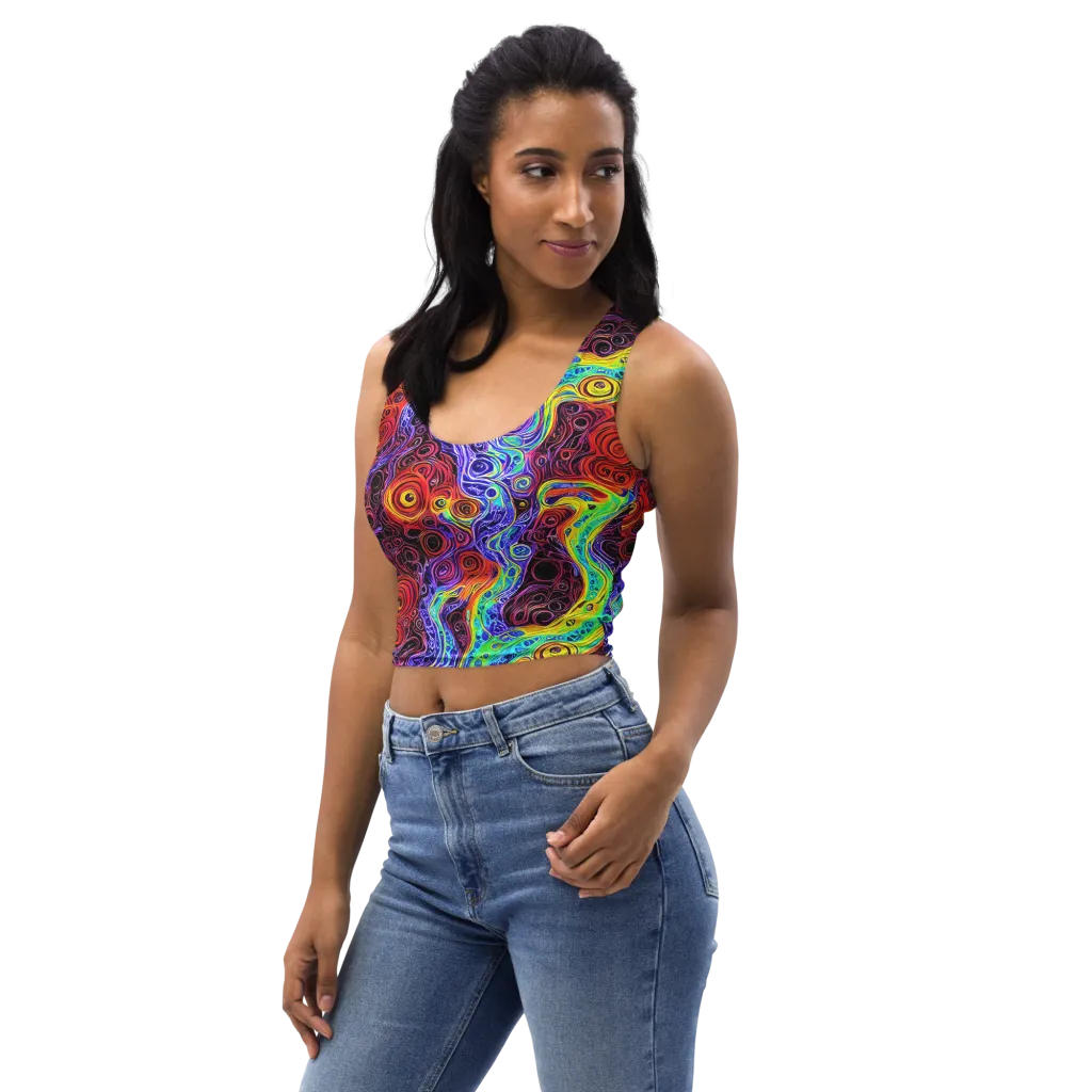The Color Maelstrom on Crop Top — Left Front