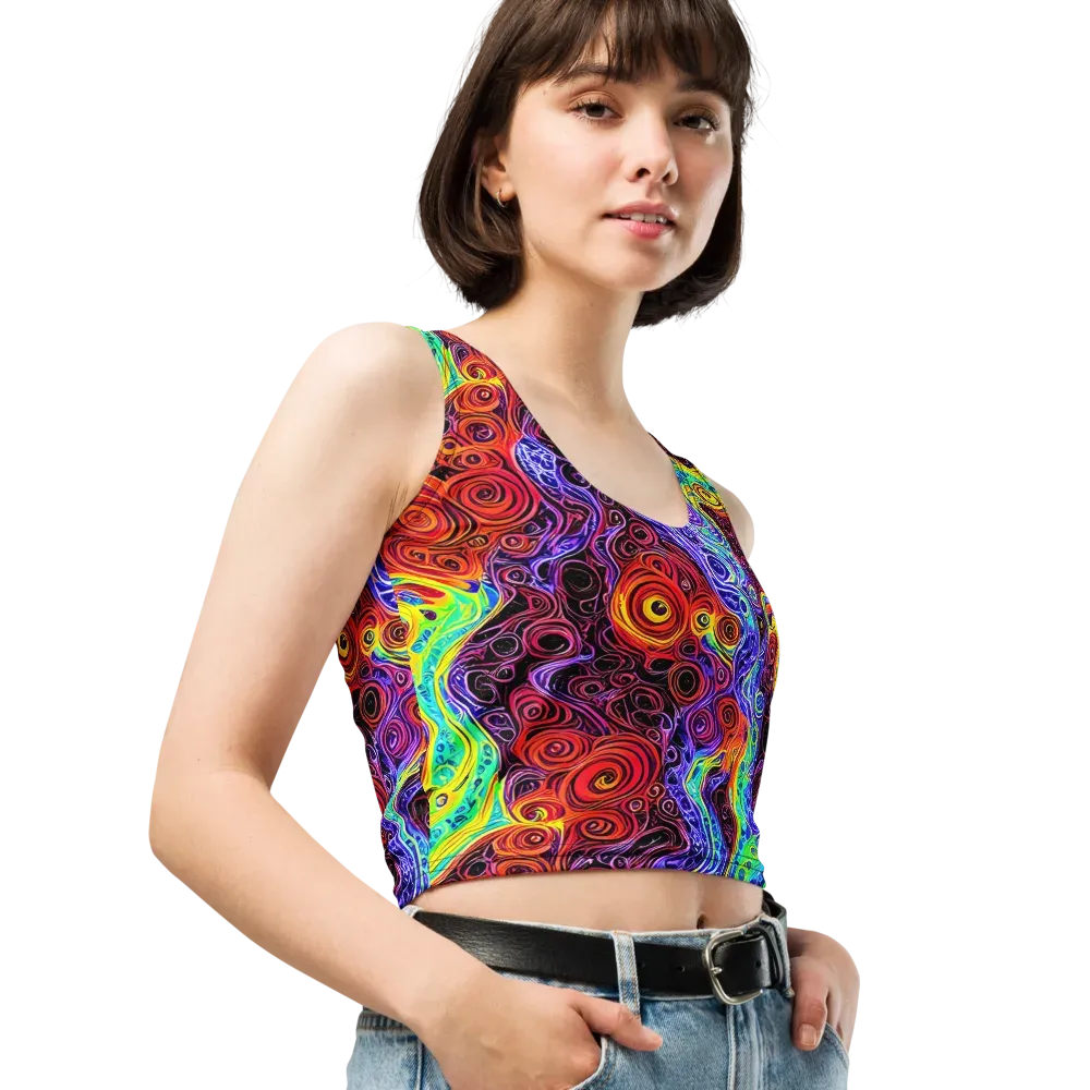 The Color Maelstrom on Crop Top — Right Front