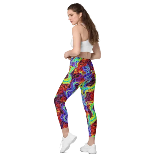 The Color Maelstrom on a Leggings with Pockets