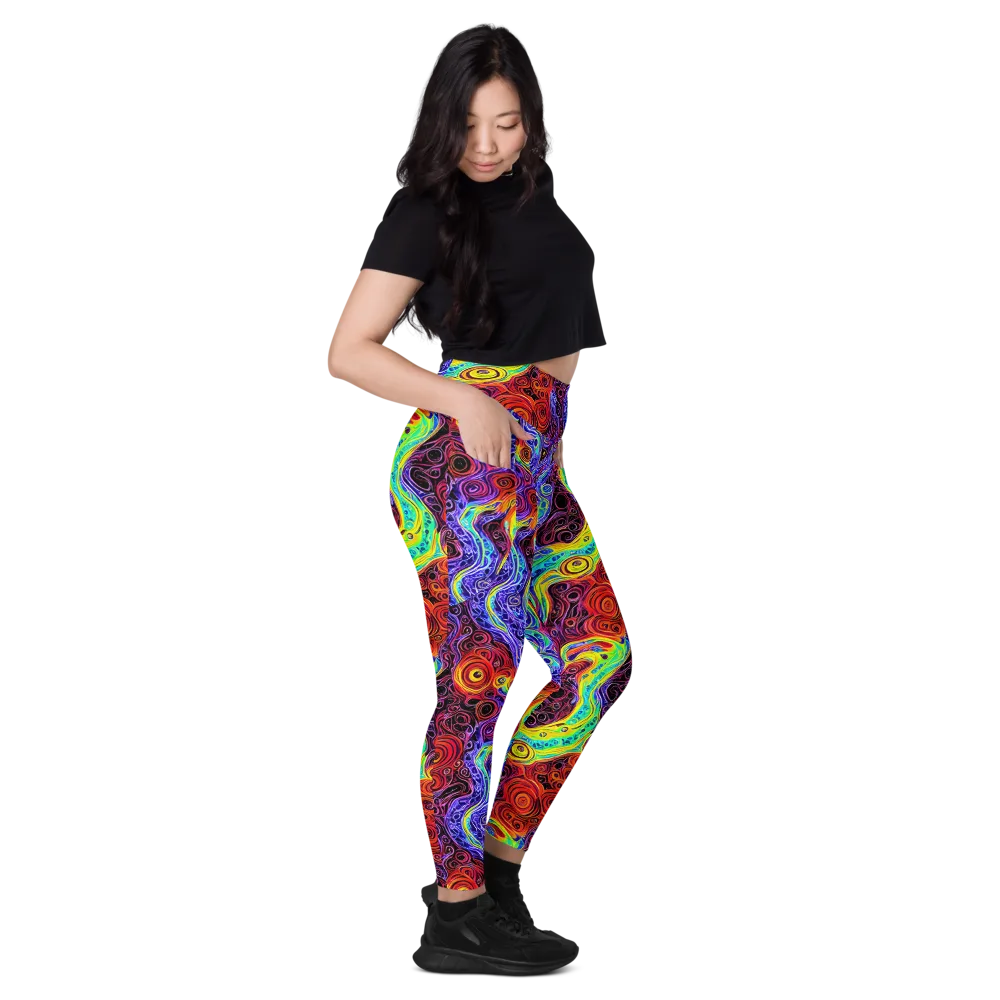 The Color Maelstrom on Leggings with Pockets — Right