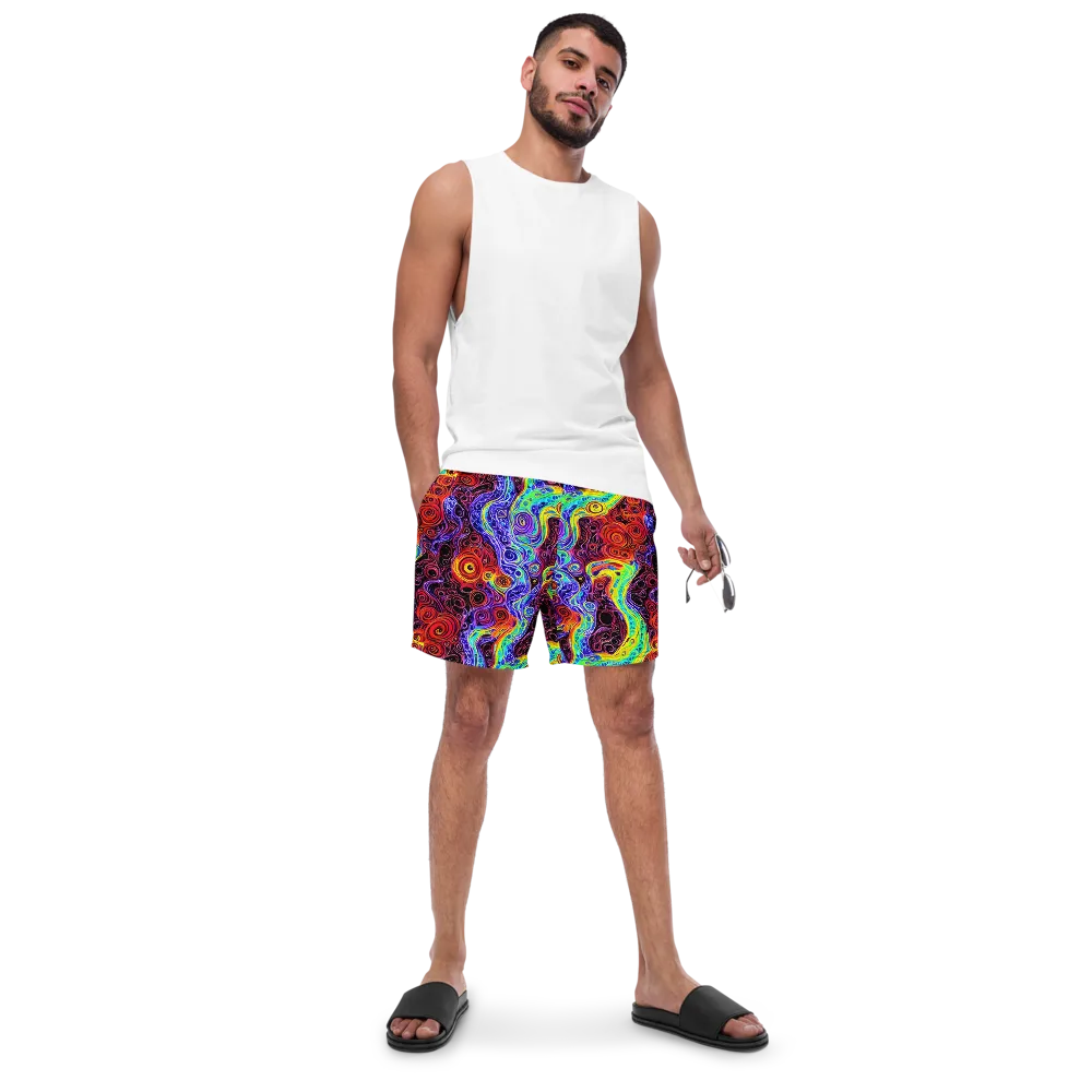 The Color Maelstrom on Swim Trunks — Front