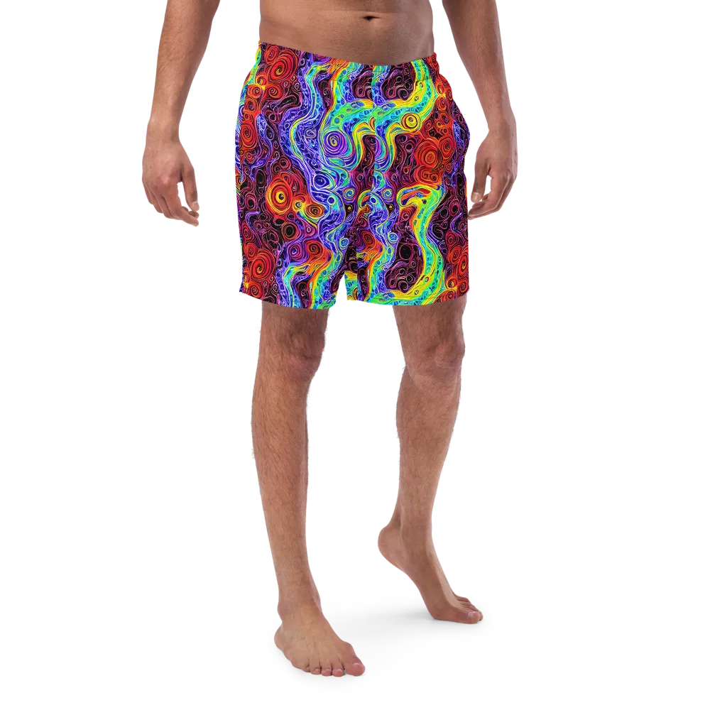 The Color Maelstrom on Swim Trunks — Front